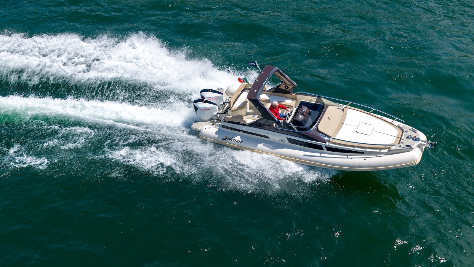 Prueba de Barco Solemar SE30 Velocidad de la Prueba de Barco Solemar SE30